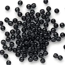 Black glass balls for precision industrial and specialty applications